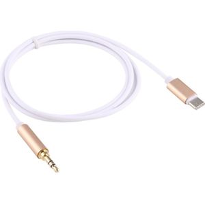 96cm USB-C / Type-C tot 3.5mm mannelijke Audio Adapter Kabel  Voor Samsung Galaxy S8 &amp; S8 PLUS / LG G6 / Huawei P10 &amp; P10 Plus / Oneplus 5 / Xiaomi Mi6 &amp; Max 2 nl andere Smartphones(Goud)