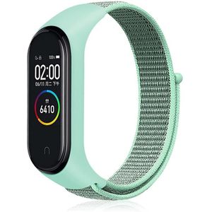 Voor Xiaomi Mi Band 7 nylon geweven horlogeband (blauwe zee)