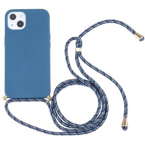 Tarwestro-materiaal + TPU-schokbestendig telefoonhoesje met nekkoord voor iPhone 14