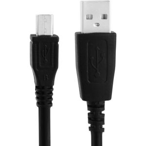 Micro USB naar USB data sync laad kabel voor samsung / htc / lg / sony / nokia  Kabel lengte: 1 meter (zwart)