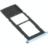 SIM-kaart lade + Micro SD-kaart lade voor LG K61 LMQ630EAW  LM-Q630 (Blauw)