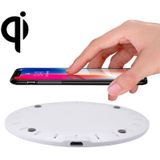 5V 2A snel opladen Qi Wireless Charger pad station met micro USB-kabel  voor iPhone  Galaxy  Huawei  Xiaomi  LG  HTC en andere QI standaard smartphones (wit)