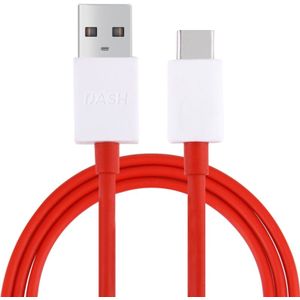 1m Type C to USB 2.0 Data / laad Kabel  Voor OnePlus 3(rood)