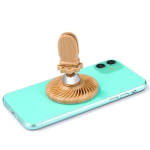 R-Just HZ10 Kleine Whirlwind Magnetic Car Phone Holder (Wood)