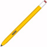 For Samsung Galaxy Tab S6 Lite P610/P615 LOVE MEI Soft Silicone Stylus Pen Protective Case(Yellow)