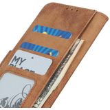 Antilope textuur magnetische gesp horizontale flip pu lederen tas met kaart slots &amp; portemonnee en houder voor iphone 13 mini