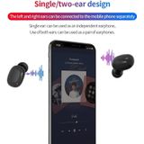 A10 TWS Space capsule vorm draadloze Bluetooth oortelefoon met magnetische Oplaaddoos &amp; Lanyard  ondersteuning HD Call &amp; automatisch koppelen Bluetooth (zwart)