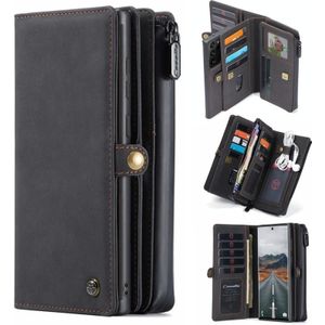 For Samsung Galaxy Note 20 Ultra CaseMe 018 Detachable Multi-functional Horizontal Flip Leather Case with Card Slot &amp; Holder &amp; Zipper Wallet &amp; Photo Frame(Black)