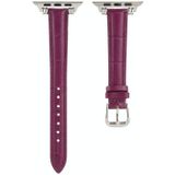 Bamboo Joint with Beads Leather Replacement Strap Watchband For Apple Watch Series 6 &amp; SE &amp; 5 &amp; 4 40mm / 3 &amp; 2 &amp; 1 38mm(Purple)