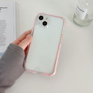 Voor iPhone 13 Pro Max Lichtgevende TPU-telefoonhoes (transparant roze)