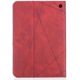 Voor Amazon Kindle Fire HD8 (2020) Rhombus Texture Horizontale Flip Magnetic Leather Case met Holder &amp; Card Slots(Red)