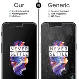 2 PC's OnePlus 5 0.3 mm 9H oppervlaktehardheid 2.5D Explosieveilig niet-volledig scherm getemperd glas scherm Film