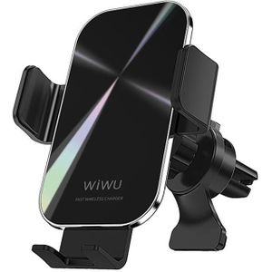 WIWU CH-307 15W Car Mobile Phone Fast Charging Wireless Charger Holder (Black)