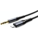 JOYROOM SY-A02 8 Pin naar 3.5mm Poort High-fidelity Audio Kabel  Lengte: 2m (Zwart)