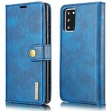 Voor Samsung Galaxy Note20 DG. MING Crazy Horse Texture Flip Afneembare magnetische lederen kast met houder &amp; kaartslots &amp; portemonnee (blauw)