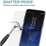 25 stuks voor Galaxy S8 plus/G9550 0.3 mm 9H oppervlaktehardheid 3D gebogen volledig scherm gehard glas screen protector (transparant)