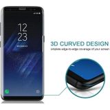 25 stuks voor Galaxy S8 plus/G9550 0.3 mm 9H oppervlaktehardheid 3D gebogen volledig scherm gehard glas screen protector (transparant)