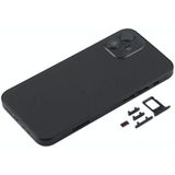 Deksel achterbehuizing met simkaartlade &amp; zijtoetsen en cameralens voor iPhone 12 mini (zwart)