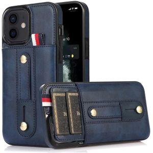 Polsband Standstand Wallet Lederen telefoonhoesje voor iPhone 11