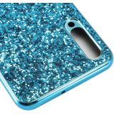 Glittery poeder schokbestendig TPU Case voor Galaxy A70 (Rose Gold)