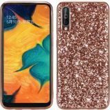 Glittery poeder schokbestendig TPU Case voor Galaxy A70 (Rose Gold)