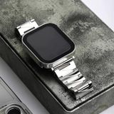 Aluminium legering Gear Matte Watch Band voor Apple Watch Series 7 45 mm / 6 &amp; SE &amp; 5 &amp; 4 44mm / 3 &amp; 2 &amp; 1 42 mm (Rose Gold)