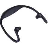 507 leven waterdichte Sweatproof Stereo draadloze sport oordopjes koptelefoon In-ear Headphone Headset met Micro SD-kaartsleuf  voor slimme telefoons &amp; iPad &amp; Laptop &amp; Notebook &amp; MP3 of andere Audio-apparaten  maximale SD Card Storage: 32GB(Black)