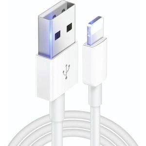 XJ-019 2.4A USB Man to 8 Pin Male Interface Fast Charging Data Cable  Length: 3m