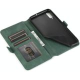 Voor Samsung Galaxy A70 Retro Magnetic Closing Clasp Horizontale Flip Lederen case met Holder &amp; Card Slots &amp; Photo Frame &amp; Wallet (Donkergroen)