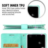 Voor Galaxy S20 Ultra GOOSPERY BLUE MOON DIARY Crazy Horse Texture Horizontal Flip Leather Case With Bracket &amp; Card Slot &amp; Wallet(Mint Green)