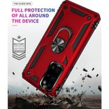 Voor Huawei P40 Schokbestendige TPU + PC Beschermhoes met 360 Graden Roterende Houder (Rood)
