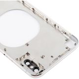 Transparante achtercover met camera lens &amp; SIM-kaart lade &amp; Zijkleutels voor iPhone X (wit)
