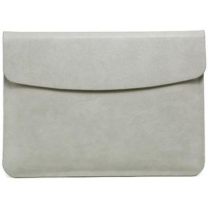 Horizontal Litchi Texture Laptop Bag Liner Bag For MacBook  13 Inch A1708 / 1706/1989 / A2337 / A2338(Liner Bag Gray)
