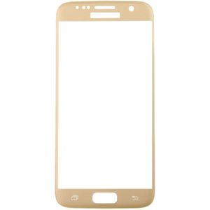Voor Galaxy S7 / G930 0 26 mm 9H oppervlaktehardheid 3D explosieveilige Colorized zeefdruk getemperd glas volledig scherm Film(Gold)
