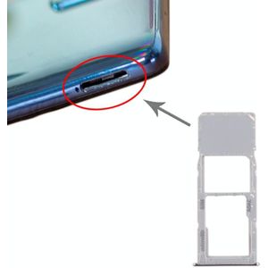 SIM-kaartlade + Micro SD-kaartlade voor Samsung Galaxy A71 / A715 (Zilver)