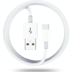 XJ-021 2A USB Man naar USB-C / Type-C Male Interface Charge Kabel  Lengte: 1m