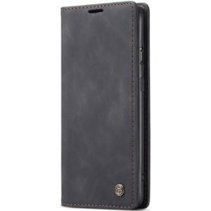 Voor OnePlus Nord CaseMe-013 Multifunctionele Retro Frosted Horizontal Flip Leather Case met kaartslot &amp; portemonnee(zwart)