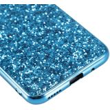 Glitter poeder schokbestendig TPU Case voor Huawei Nova 4 (zilver)