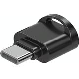 USB-C / Type-C naar TF-kaartadapter Mini TF-kaartlezer (zwart)