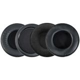 2 stuks oorbeschermers voor audio-technica ad1000x ad2000x ad900x ad700x  stijl: zwart verdikte eiwit huid