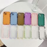 Voor iPhone 12 lichtgevende TPU-telefoonhoes (transparant blauw)