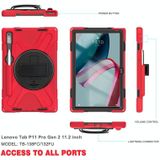 Voor Lenovo Pad Pro 11.2 2022 TB-138FC/132FU Siliconen + PC Beschermende Tablet Case (Rood)
