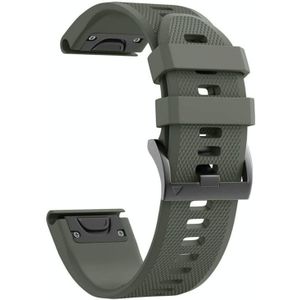 Voor Garmin Fenix 5s Plus 20mm Silicone Watch-band (Amygreen)