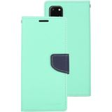 GOOSPERY FANCY DIARY For Galaxy S20+ Horizontal Flip PU Leather Case  with Holder &amp; Card Slots &amp; Wallet(Mint Green)
