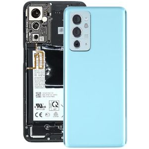 Original Glass Battery Back Cover with Camera Lens for OnePlus 9RT 5G MT2110 MT2111(Blue)