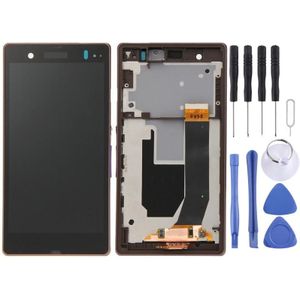 LCD-scherm + Touch Panel met Frame vervanging voor Sony Xperia Z / L36H / C6603 / C6602(Purple)