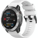 Voor Garmin Fenix 3 HR 26mm Horizontale Textuur Siliconen Horlogeband met Removal Tool (Wit)