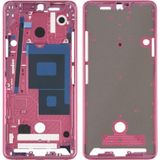 Front behuizing LCD frame bezel Plate voor LG G7 ThinQ/G710 (roze)