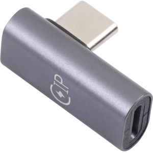 USB-C / Type-C man tot 8-pins vrouwelijke elleboogadapter
