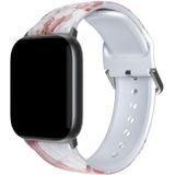 Ademende TPU-horlogeband voor Apple Watch-serie 8 &amp; 7 41 mm / SE 2 &amp; 6 &amp; SE &amp; 5 &amp; 4 40 mm / 3 &amp; 2 &amp; 1 38 mm (roze marmer)